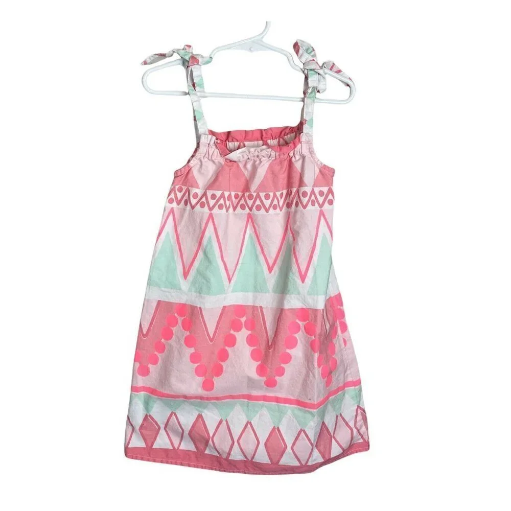 Gymboree Girls Dress 5 Aztec Pillow Dress Sleeveless Spring Summer Pink